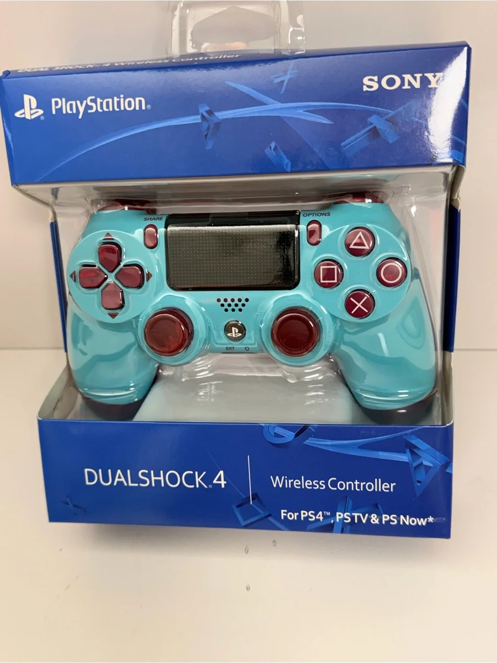 Sony DualShock 4 Wireless Controller Teal with Pink Buttons